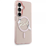 Karl Lagerfeld Samsung Galaxy S26 -suojakuori Script MagSafe, pinkki