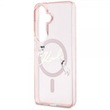 Karl Lagerfeld Samsung Galaxy S26 -suojakuori Script MagSafe, pinkki