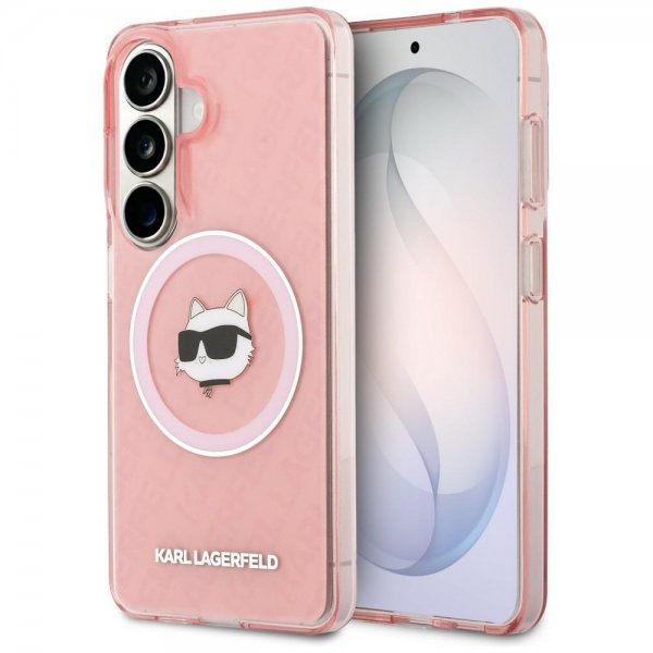 Karl Lagerfeld Samsung Galaxy S26 Plus -suojakuori Choupette MagSafe, pinkki
