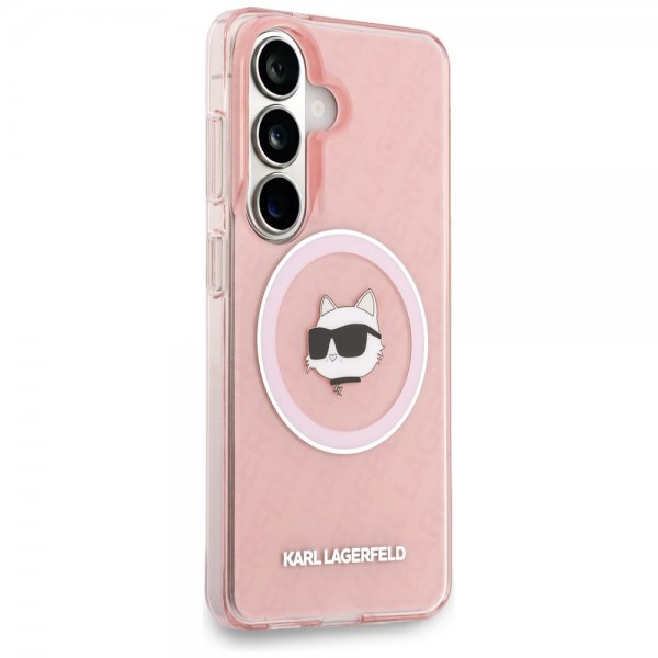 Karl Lagerfeld Samsung Galaxy S26 Plus -suojakuori Choupette MagSafe, pinkki