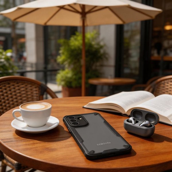 Tech-Protect Samsung Galaxy A37 -suojakuori Rugged Shield, musta