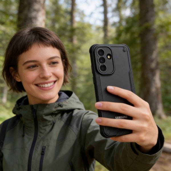 Tech-Protect Samsung Galaxy A37 -suojakuori Rugged Shield, musta
