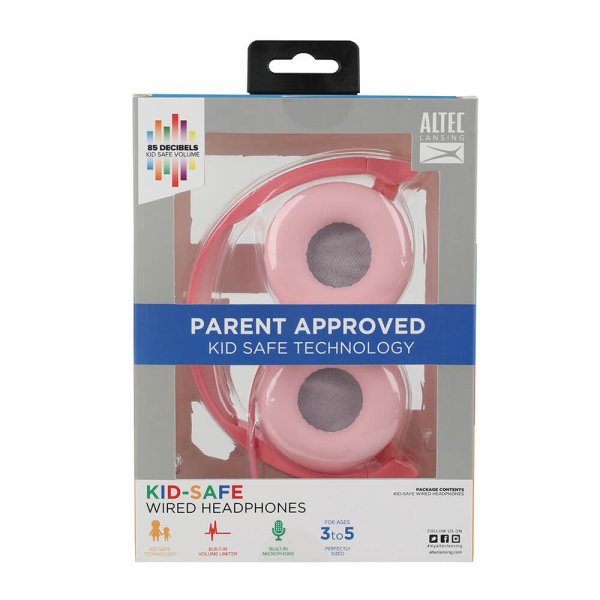 Altec Lansing Kuulokkeet Lapset Langalliset On-Ear Vaaleanpunainen  