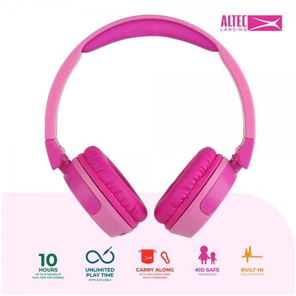 Altec Lansing Kuulokkeet Lapsille Langaton 2in1 On-Ear Vaaleanpunainen