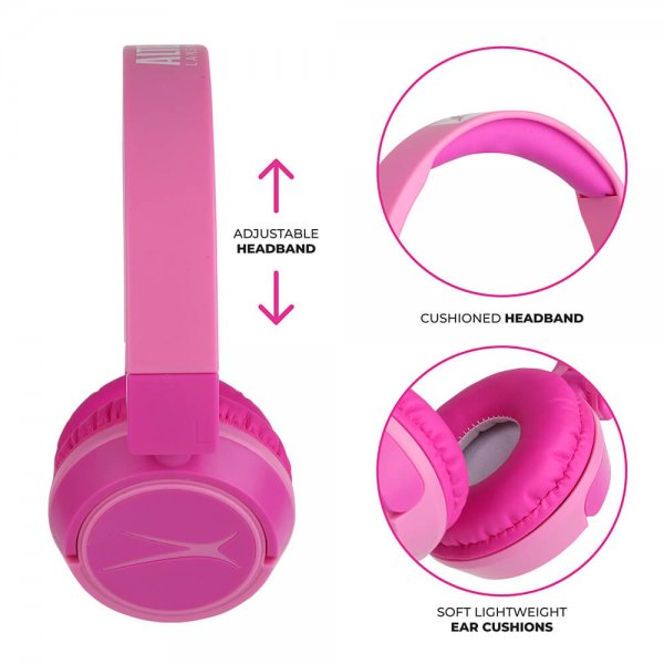 Altec Lansing Kuulokkeet Lapsille Langaton 2in1 On-Ear Vaaleanpunainen