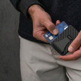Tech-Protect Lompakko Thorn RFID Hiilikuitu Musta