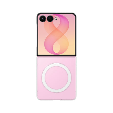 Samsung Original Samsung Galaxy Z Flip 8 Skal Clear Magnet Case Transparent