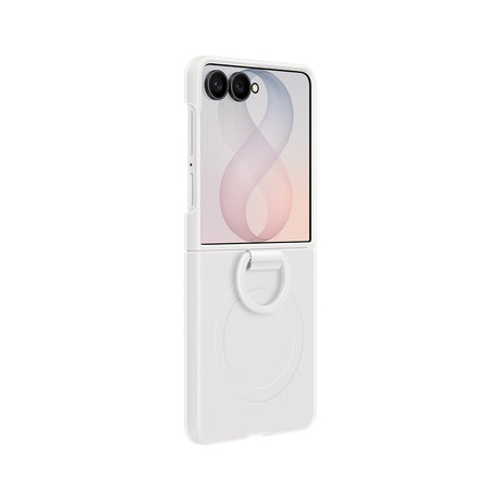 Samsung Original Samsung Galaxy Z Flip 8 Skal Silicone Ring Magnet Case Cream
