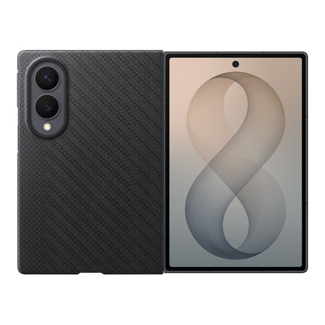Samsung Alkuperäinen Samsung Galaxy Z Fold 8 Kuori Carbon Magnet Case Musta