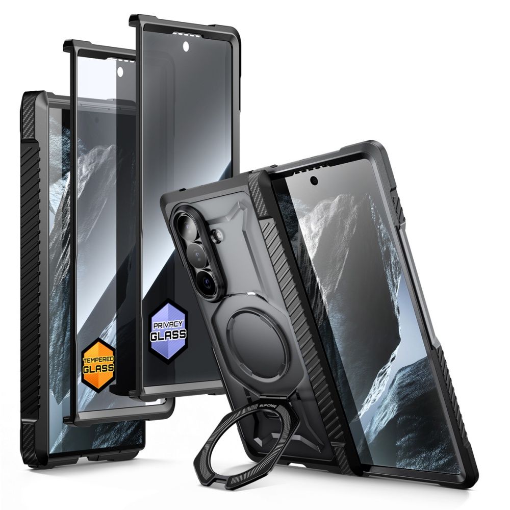 Supcase Samsung Galaxy Z Fold 8 Ultra Kuori UB Grip MagSafe Musta
