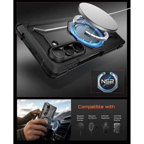 Supcase Samsung Galaxy Z Fold 8 Ultra Kuori UB Grip MagSafe Musta