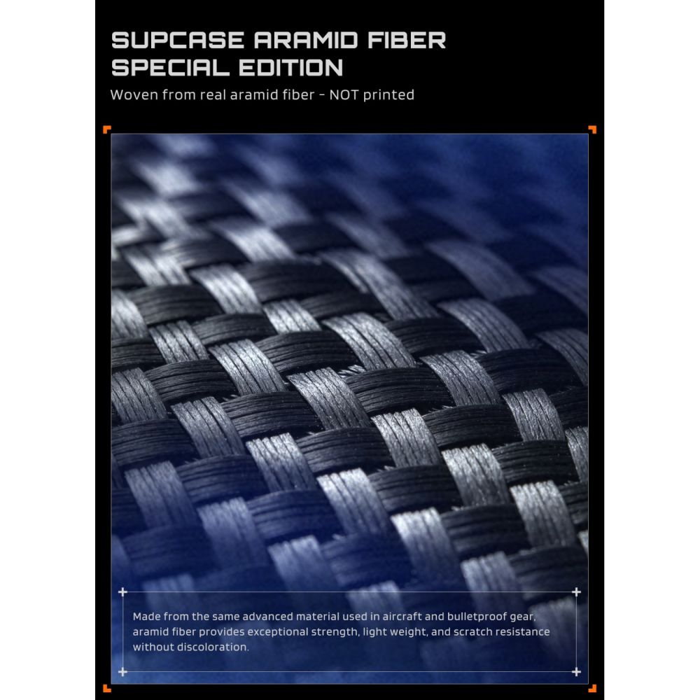 Supcase Samsung Galaxy Z Fold 8 Ultra Kuori Aero MagSafe Hiilikuitu Musta