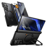 Supcase Samsung Galaxy Z Fold 8 Ultra Kuori Aero MagSafe Hiilikuitu Musta