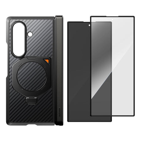 Supcase Samsung Galaxy Z Fold 8 Ultra Kuori Aero MagSafe Hiilikuitu Musta