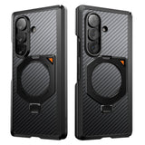 Supcase Samsung Galaxy Z Fold 8 Ultra Kuori Aero MagSafe Hiilikuitu Musta