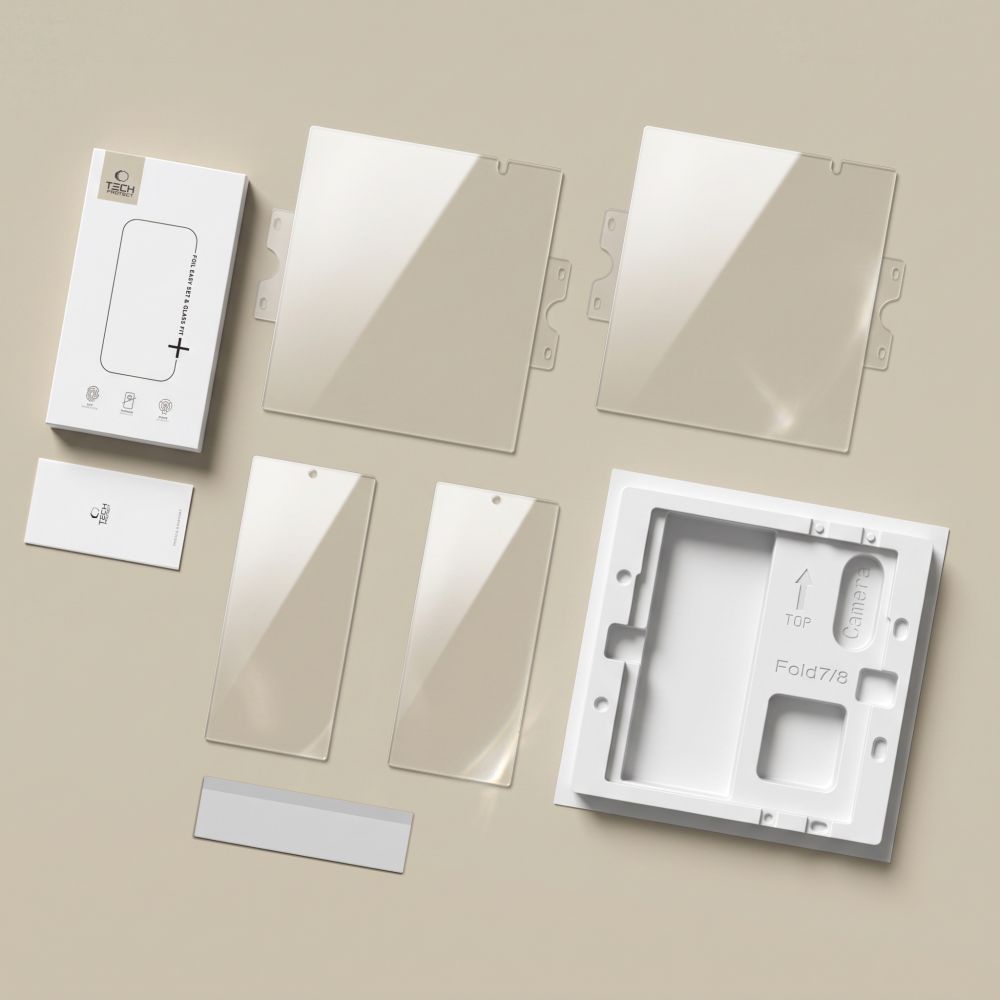Tech-Protect Samsung Galaxy Z Fold 8 Ultra Näytönsuoja Easy Set & Glass Fit 4-pack