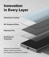 Ringke Samsung Galaxy Z Fold 8 Ultra Näytönsuoja Easy Slide Privacy 2-pack