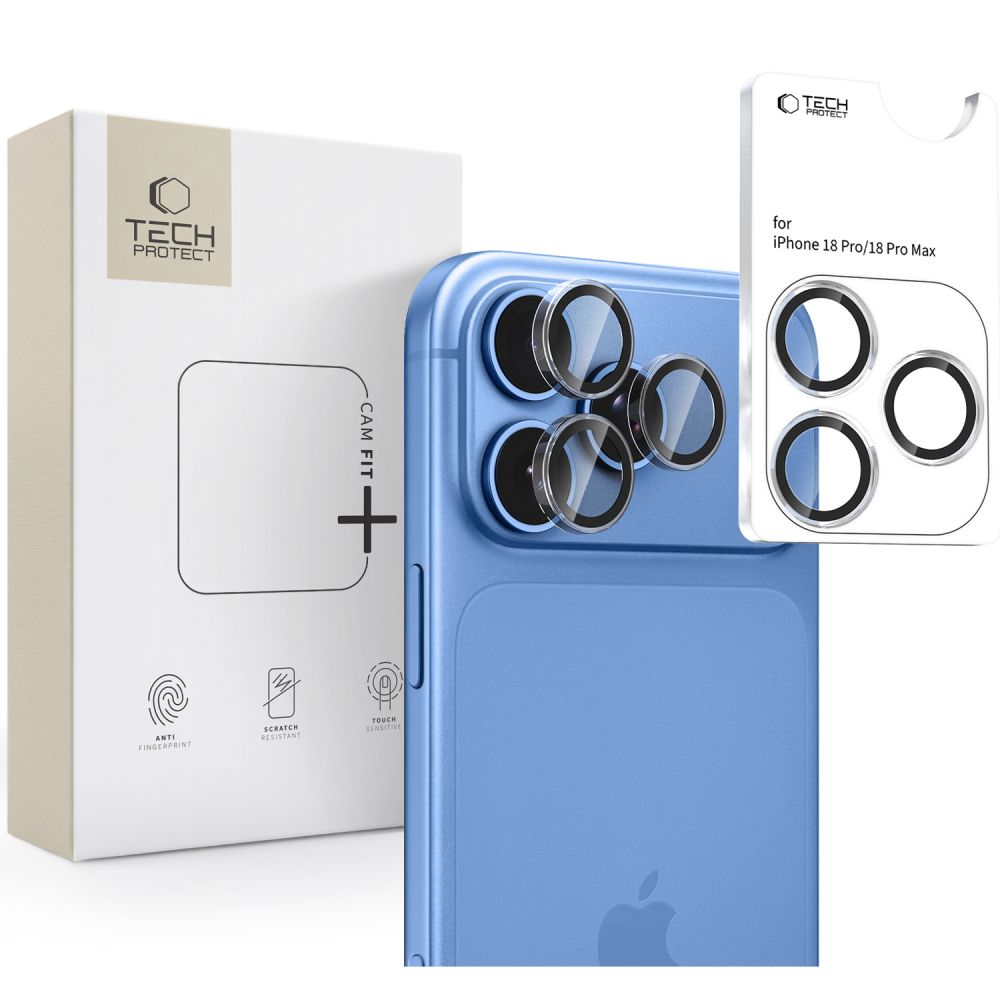 Tech-Protect iPhone 18 Pro/iPhone 18 Pro Max Kameran linssinsuojus Cam Fit+