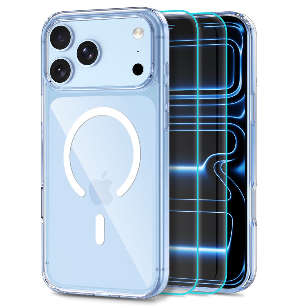 Tech-Protect iPhone 17 Pro/iPhone 18 Pro Kuori FlexAir Hybrid MagSafe & Näytönsuoja 2-pack
