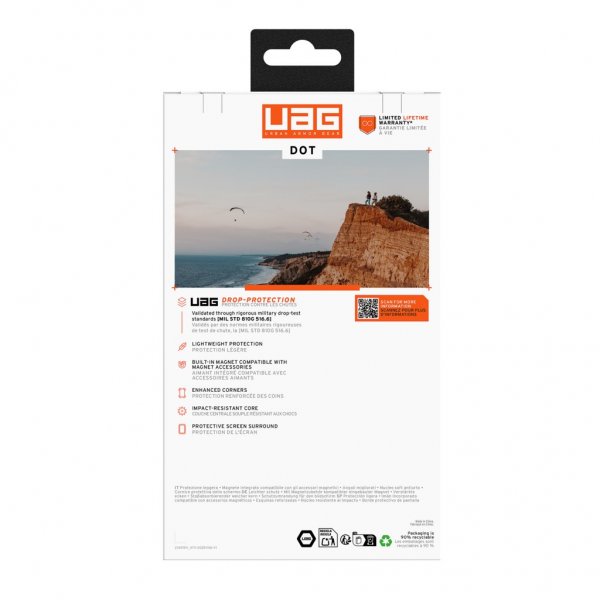 Urban Armor Gear (UAG) Samsung Galaxy S26 Ultra Kuori Dot MagSafe True Clear Ice/Ash