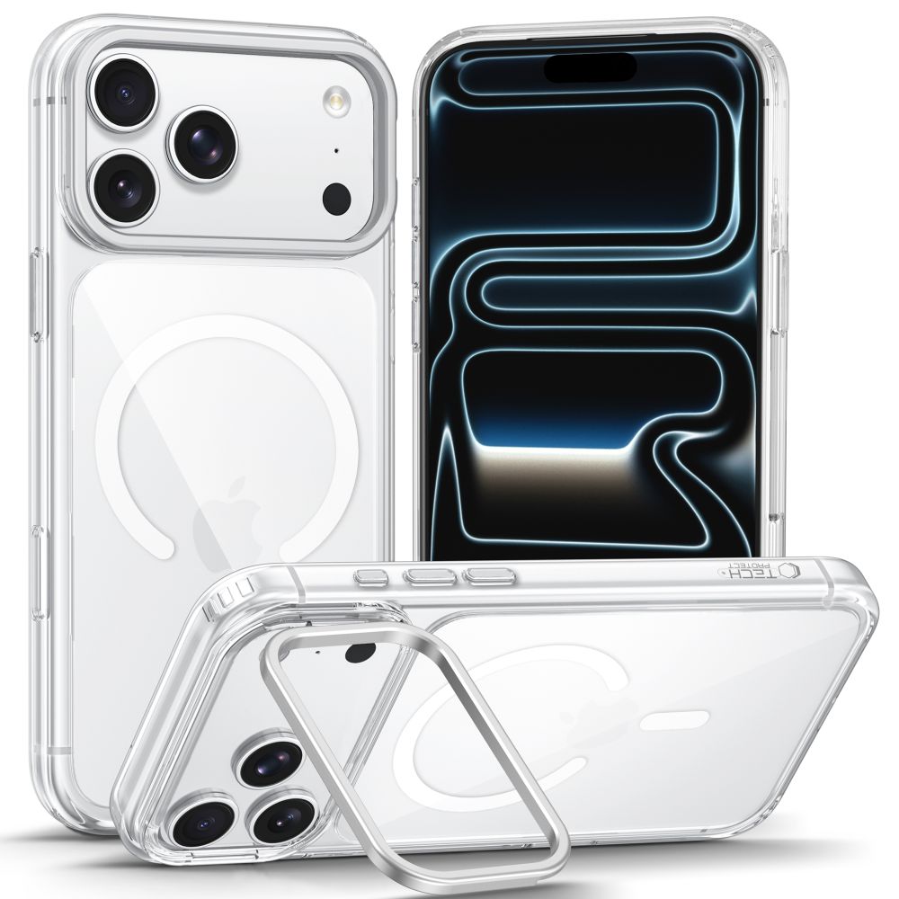 Tech-Protect iPhone 17 Pro/iPhone 18 Pro Kuori MagStand MagSafe Kirkas