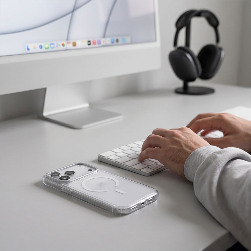 Tech-Protect iPhone 17 Pro/iPhone 18 Pro Kuori MagStand MagSafe Kirkas