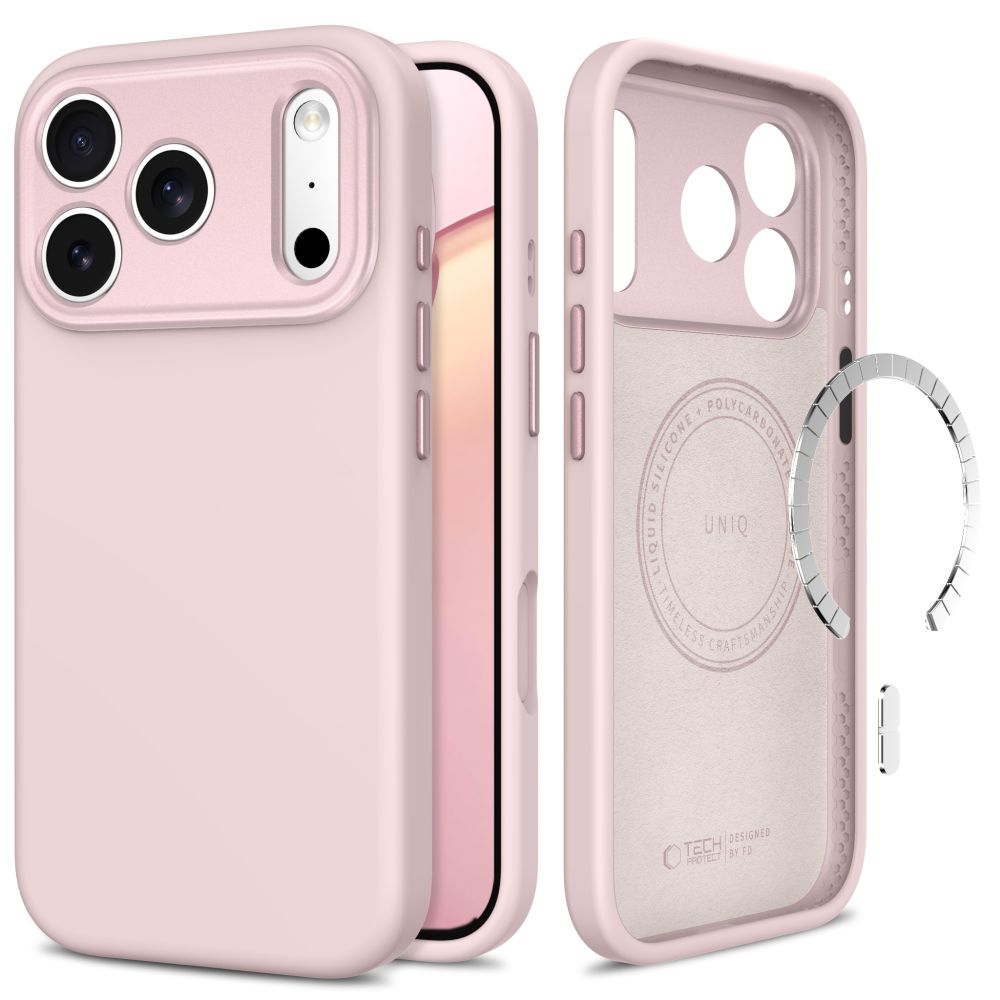 Tech-Protect iPhone 17 Pro/iPhone 18 Pro Kuori Uniq MagSafe Vaaleanpunainen