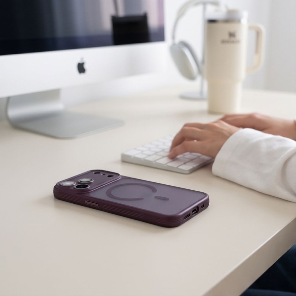 Tech-Protect iPhone 17 Pro Max/iPhone 18 Pro Max Kuori MagPrime MagSafe Matt Burgundy