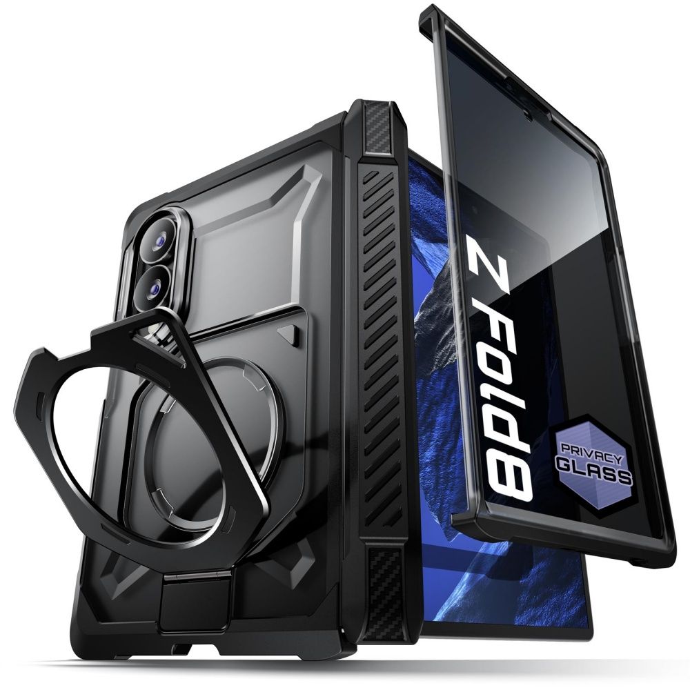Supcase Samsung Galaxy Z Fold 8 Kuori UB Grip MagSafe Musta