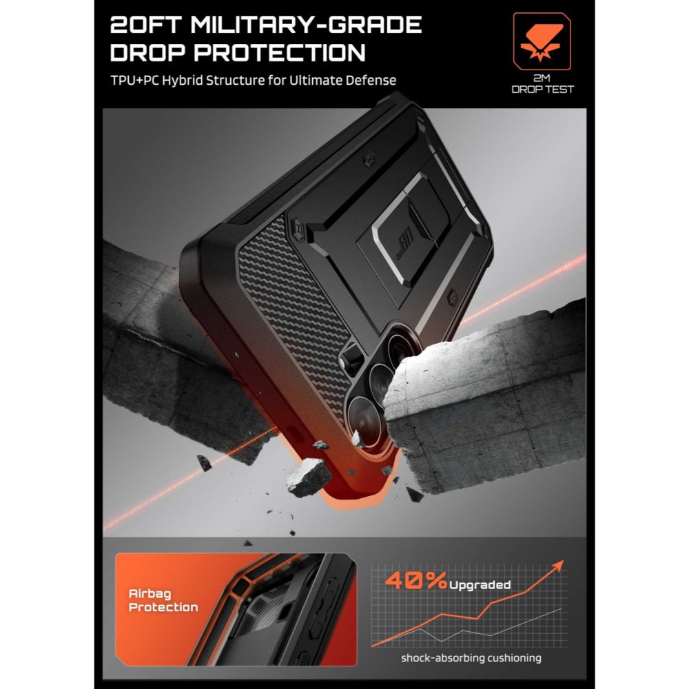 Supcase Samsung Galaxy S26 FE Kuori Unicorn Beetle Pro Musta