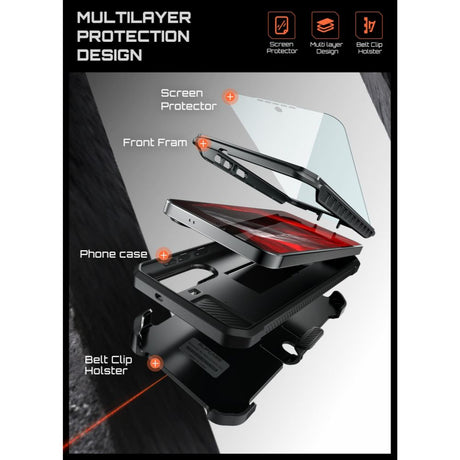 Supcase Samsung Galaxy S26 FE Kuori Unicorn Beetle Pro Musta