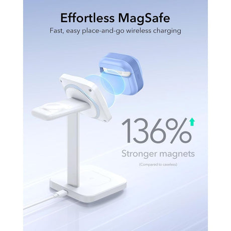 ESR AirPods 4/5 Kuori Pulse FlickLock HaloLock Sininen