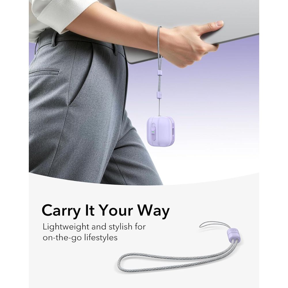 ESR AirPods 4/5 Kuori Pulse FlickLock HaloLock Violetti