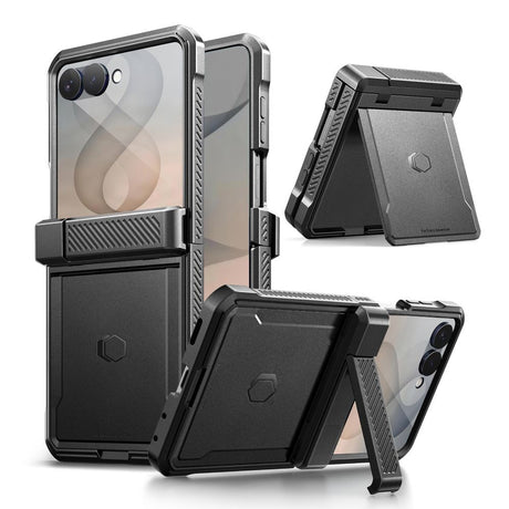 Tech-Protect Samsung Galaxy Z Flip 8 Kuori Kevlar Pro Musta