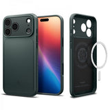 Spigen iPhone 17 Pro -kuori Thin Fit MagFit Abyss Green
