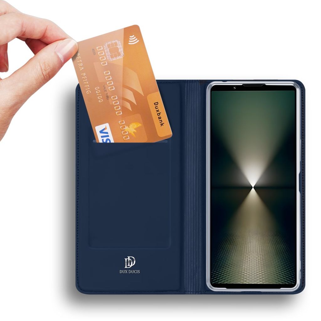 Dux Ducis Sony Xperia 1 VII Kotelo Skin Pro Series Sininen