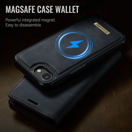 CaseMe iPhone 16e/iPhone 17e Kotelo C49 Series Musta