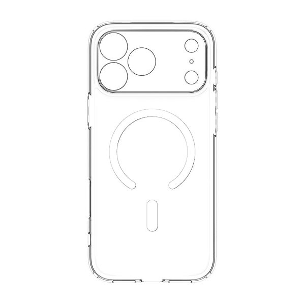 Rvelon iPhone 17 Pro Kuori Kamerareunus MagSafe Läpinäkyvä