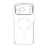 Rvelon iPhone 17 Pro Kuori Kamerareunus MagSafe Läpinäkyvä