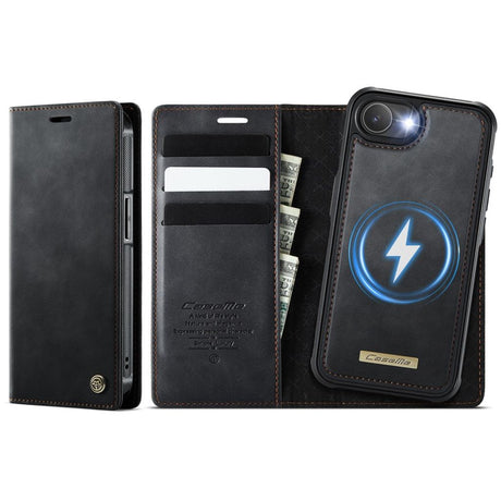 CaseMe iPhone 16e/iPhone 17e Kotelo C49 Series Musta