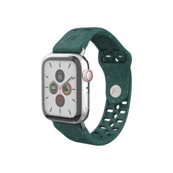 Pela Apple Watch 44/45/46mm/Apple Watch Ultra ranneke, viininvihreä