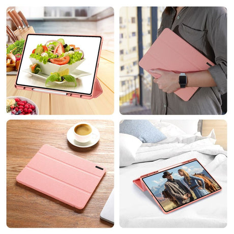 Dux Ducis Samsung Galaxy Tab S11 Ultra/S12 Ultra Kotelo DOMO Series Vaaleanpunainen