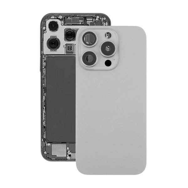 iPhone 16 Pro Max Takalasi Magneetilla ja Kameran Linssillä - Luonnollinen Titaani