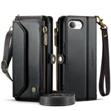 CaseMe iPhone 16e/iPhone 17e Kotelo C36 Series Musta