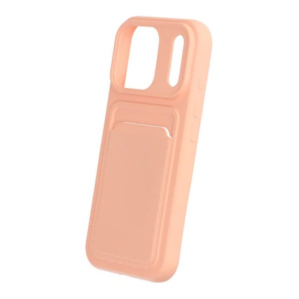 iPhone 17 Pro Kotelot Korttipidike Vaaleanpunainen