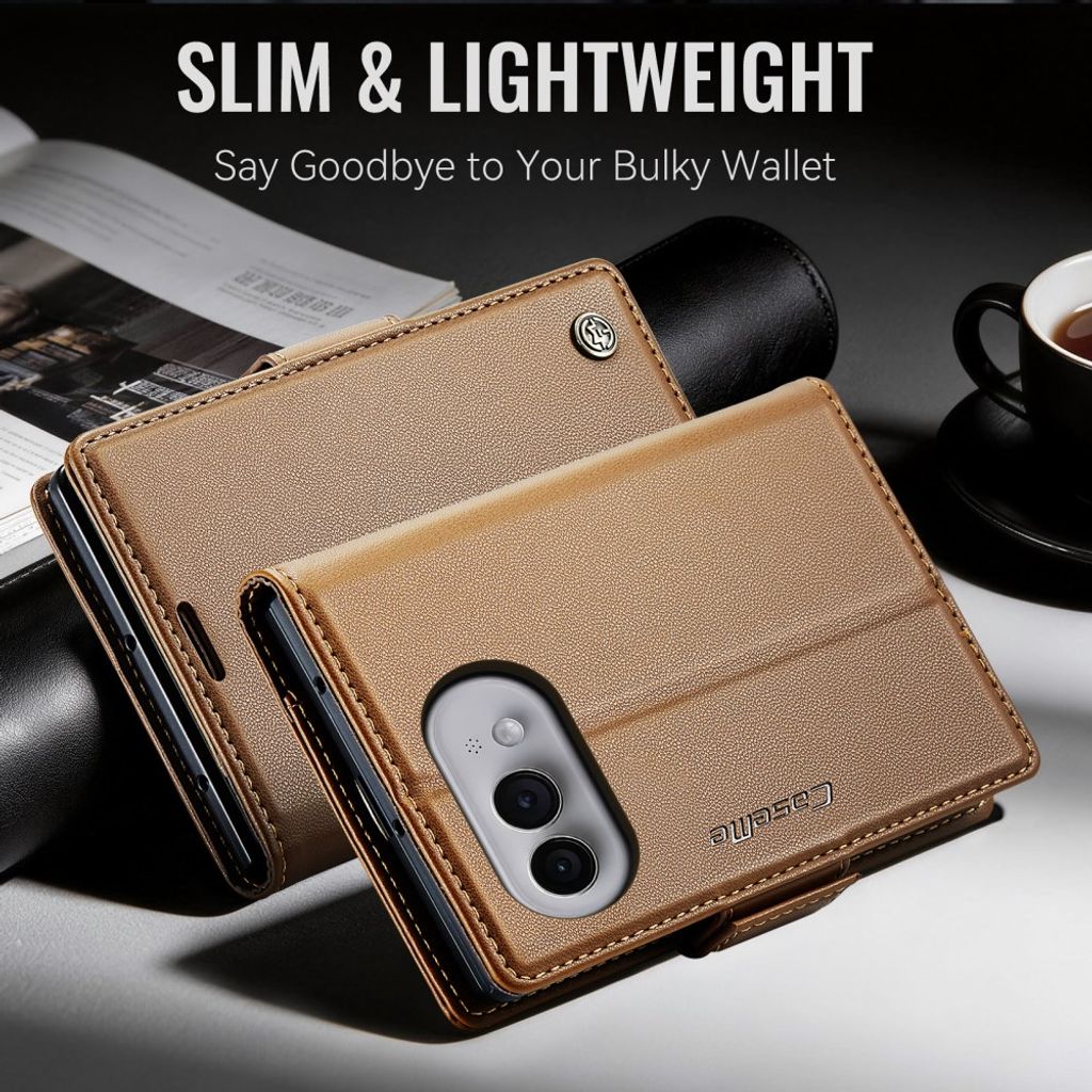 CaseMe iPhone Duo Kotelo 023 Series Ruskea