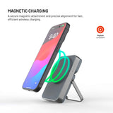 Fixed MagZen 5 Stand Powerbank med Apple Watch-lataus 5000 mAh Qi2 20W