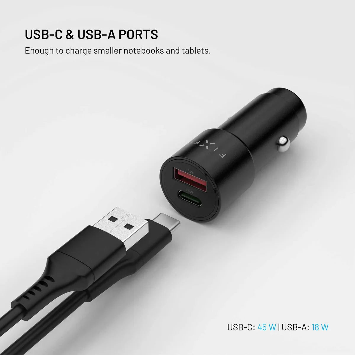 Fixed Autolaturi PD 63W USB-A/USB-C