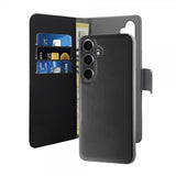Puro Samsung Galaxy S24 Suojakotelo Wallet Detachable 2 in 1 Musta