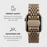 Burga Apple Watch 38/40/41/42mm Metalliranneke Kulta